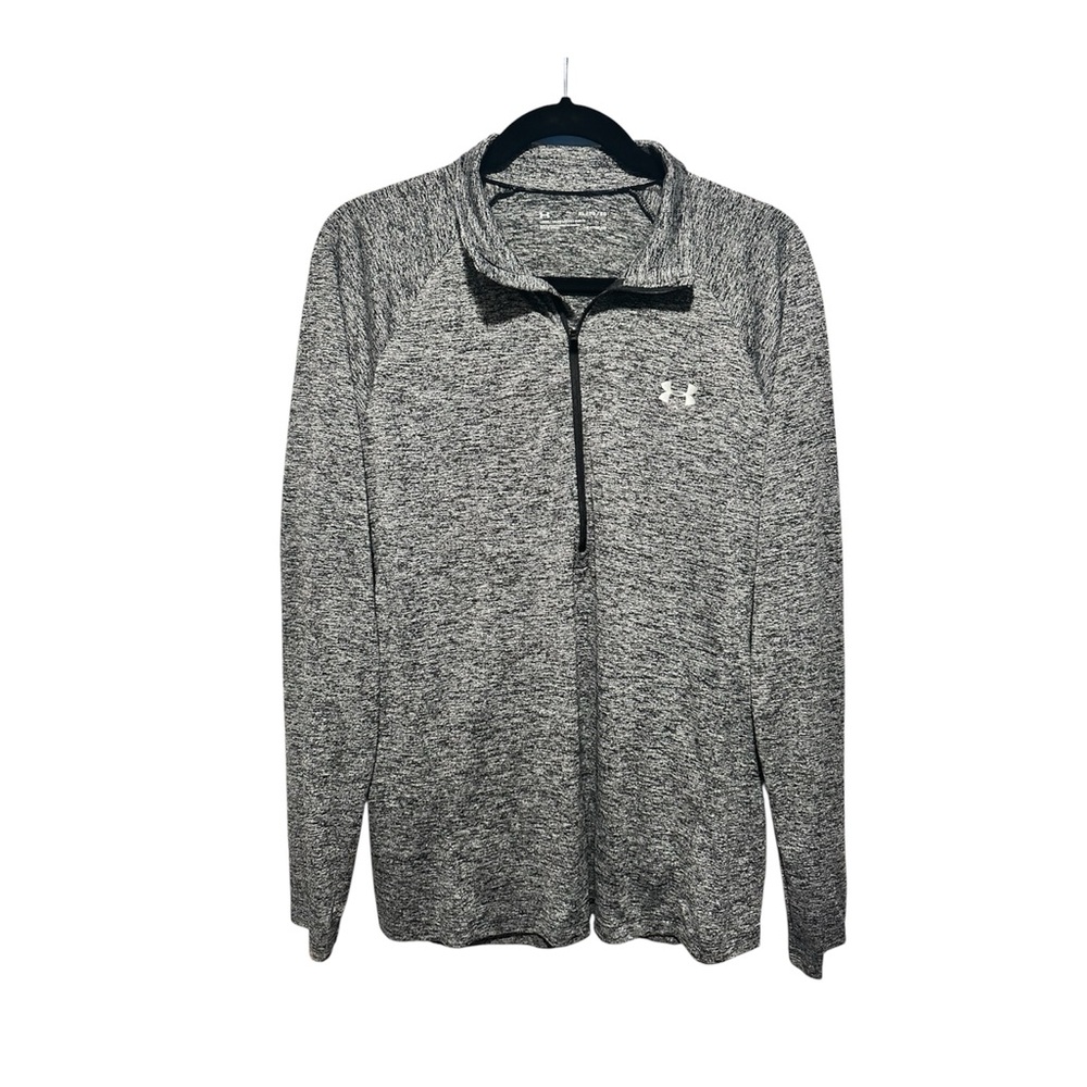 Under Armour Gray HeatGear Half Zip Pullover XL